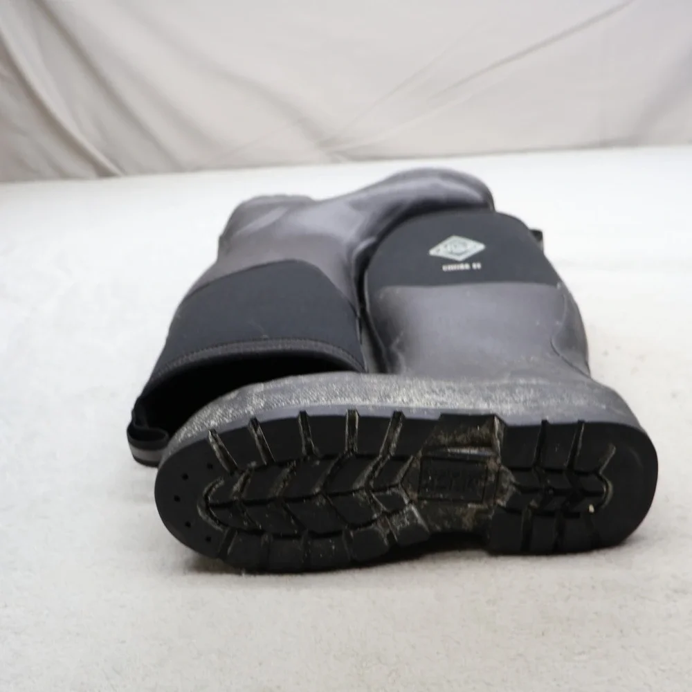 Muck Men 6M Rain Boots Black Rubber Chore Tall Steel Toe  display picture 3